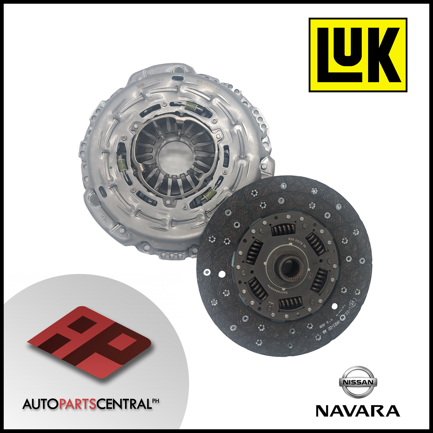 LUK Clutch set w/o release bearing Nissan Navara D40 YD25DDTI (1 set ...