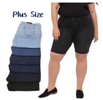 women's plus size denim capris