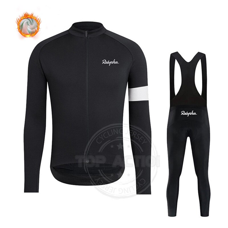 New 2023 Men's Winter Raphaful Cycling Clothing Thermal Fleece Long ...