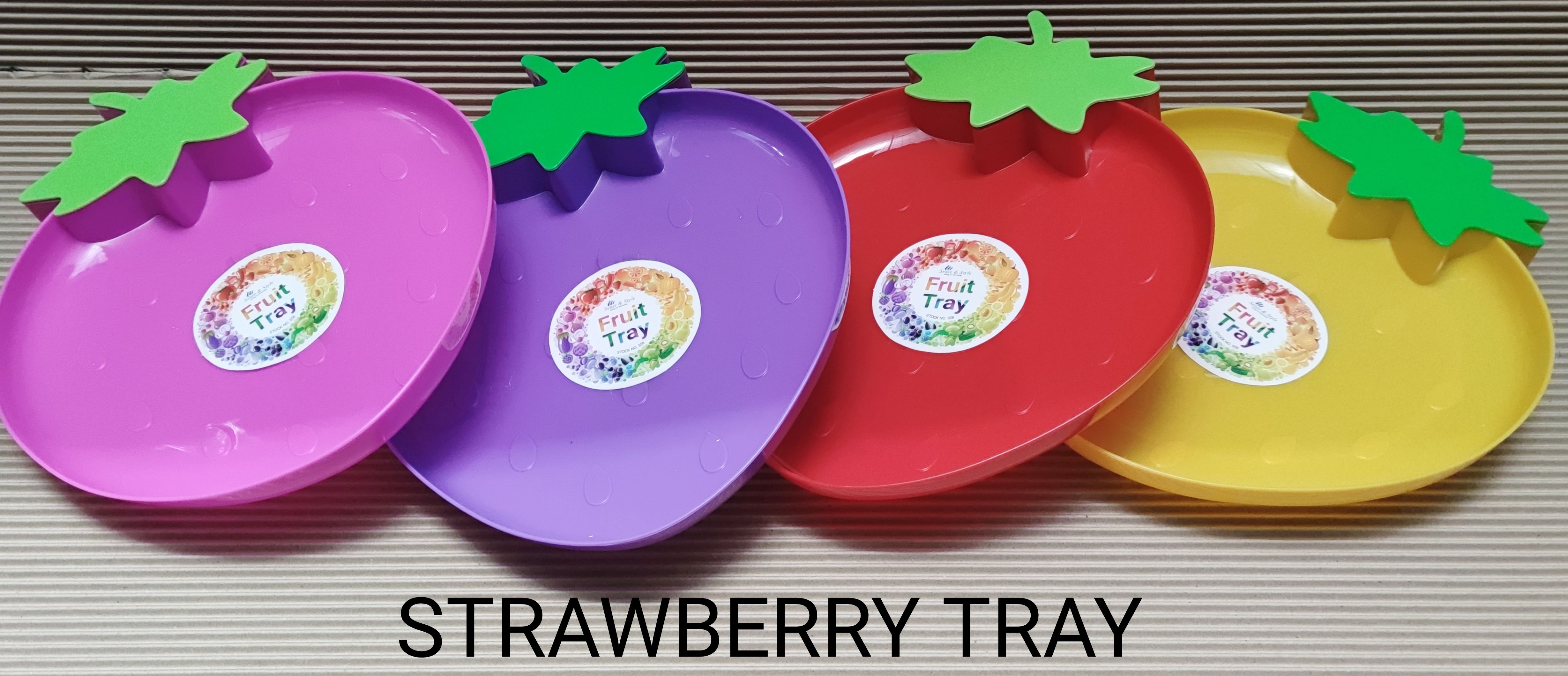 Plastic 658 Strawberry Serving Platter / Serving Tray / Fruit Tray