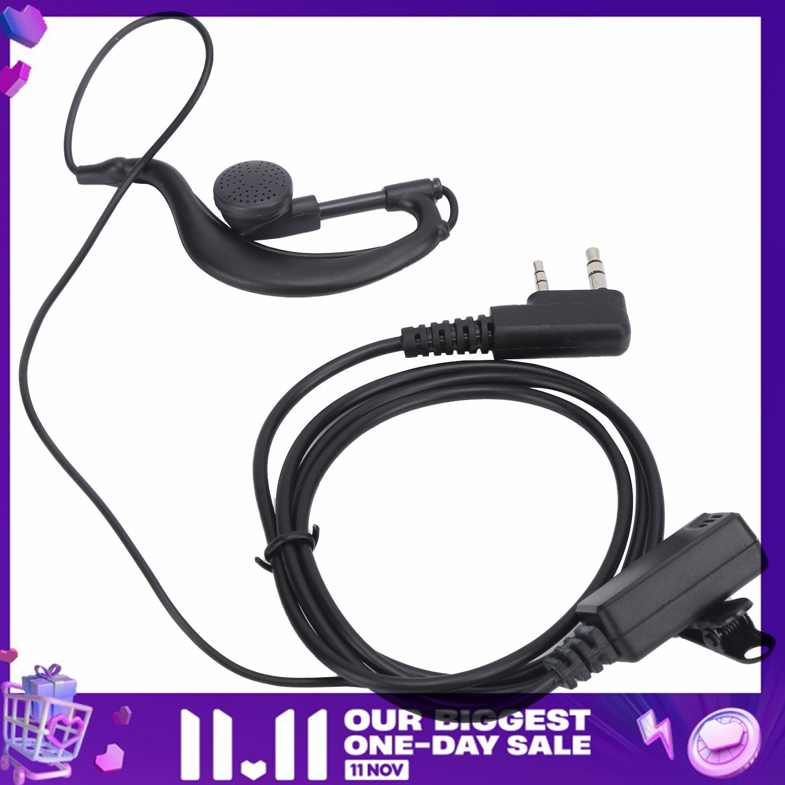 2 Way Radio Headset Radio Communication Headset Clear Sound Wide