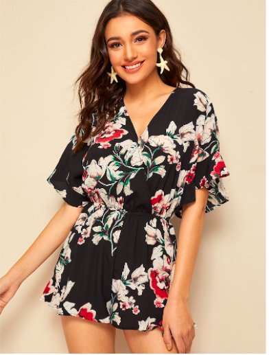 cheap floral jumpsuits