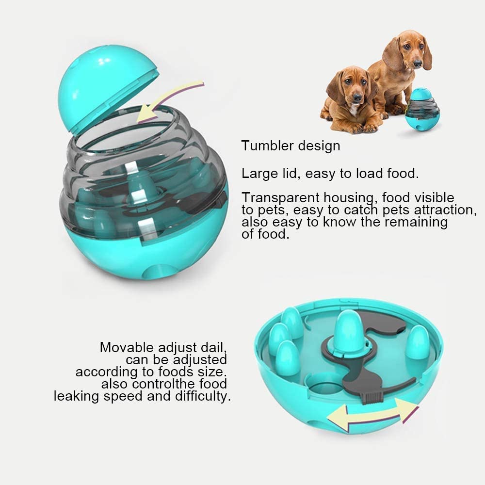 Dog Food Leaking Ball Toy, Interactive Plastic Cat Toy Ball For Boredom  Relief, Dog Intelligence Tumbler Toy - Temu