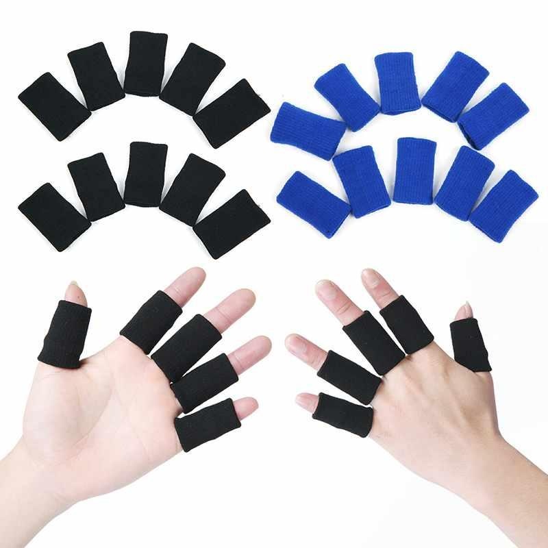 10 PCs Sports Finger Guard Bandage Support Wrap Basketball Fingerstall
