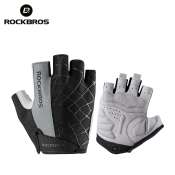 Rockbros Cycling Half Finger Gloves - Shockproof, Breathable, MTB Road