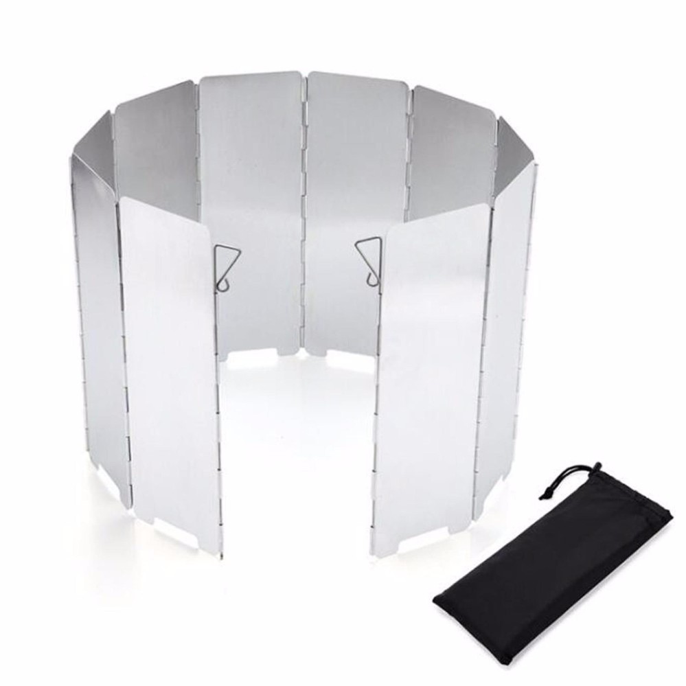 Windscreen 10 Plates Outdoor Aluminum Folding Stove Windscreen Camp