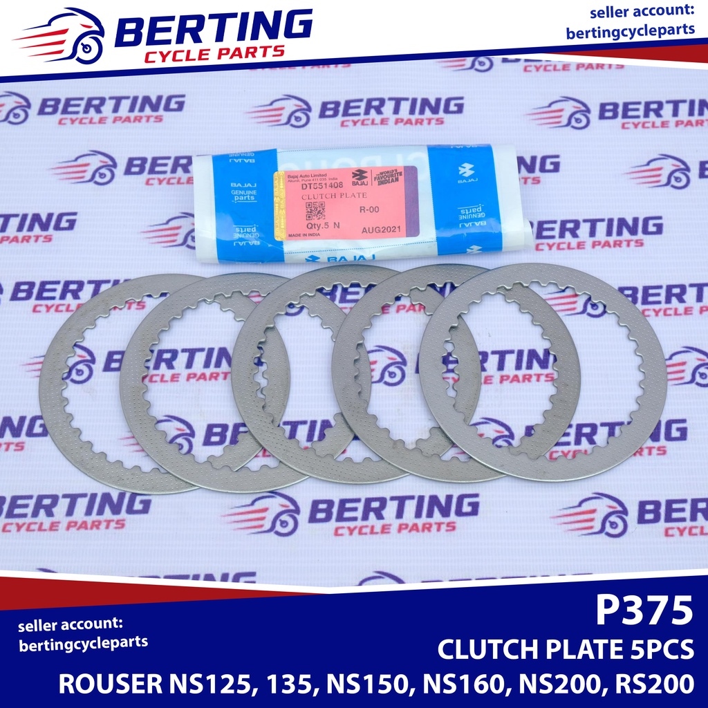 CLUTCH PLATE Rouser NS125 135 NS150 NS160 NS200 200NS RS200 Genuine