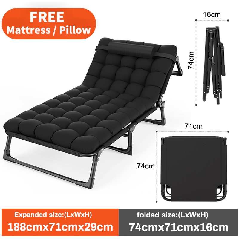 Folding Bed With Backrest Folding Sofa Bed Free Mattress And Pillow