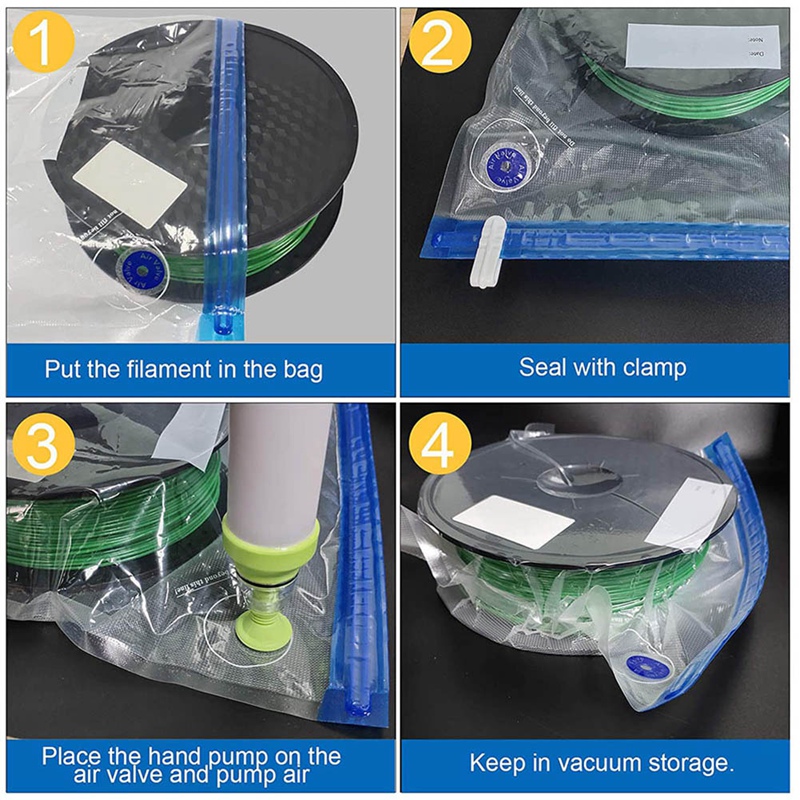 3D Printer Filament Storage Bag Filament Safekeeping, Vacuum Sealing Bags 3D Printing Filament Accessories