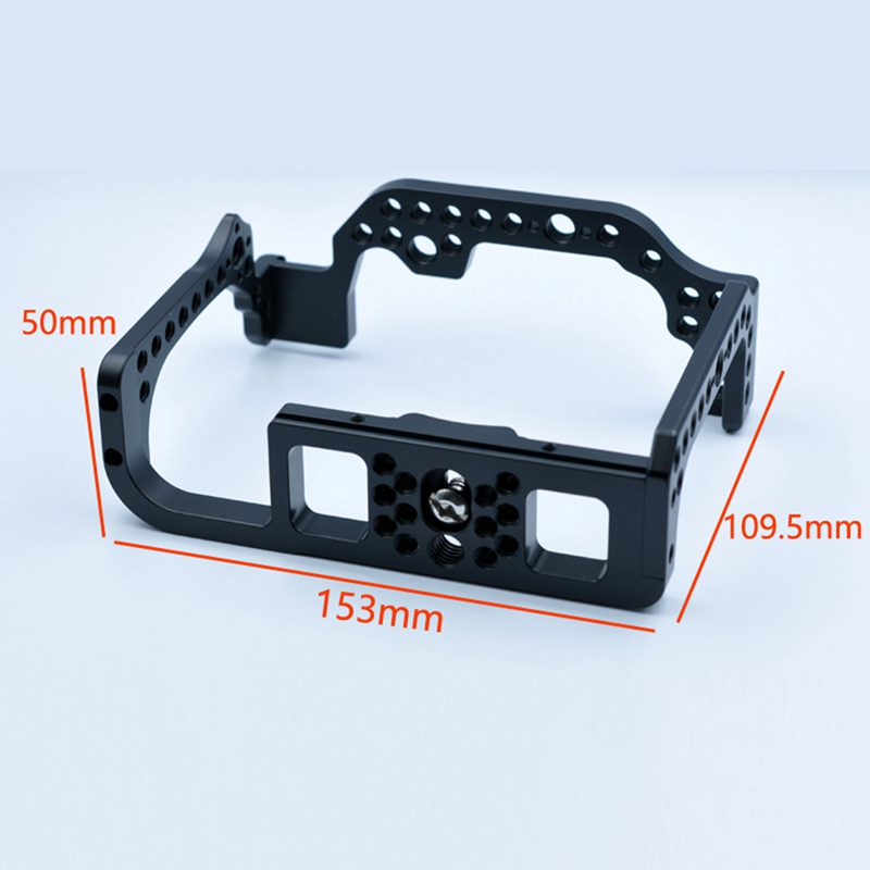 Camera Cage for Canon EOS R Feature with 1/4 3/8 Thread Holes for Magic Arm Microphone Fill Light Attachment