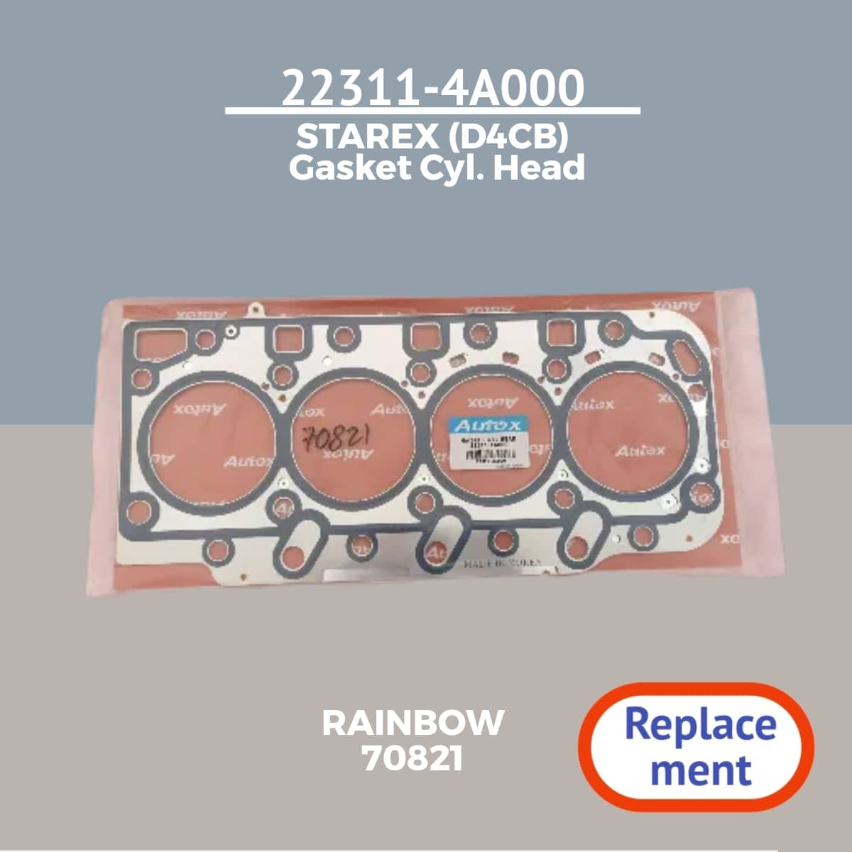 223114A000 Gasket Cyl Head for HYUNDAI Starex D4CB [Replacement] Part