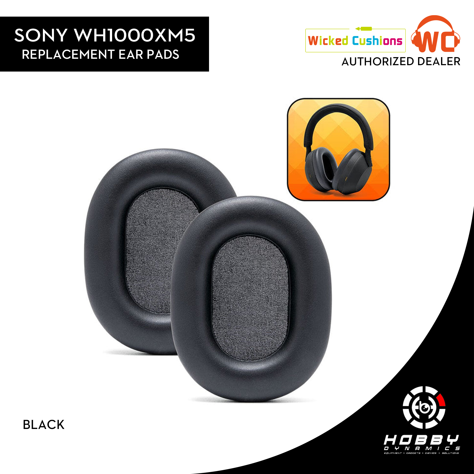 Upgraded Sony XM5 Replacement Ear Pads – Wicked Cushions