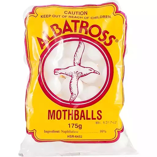 1 Pack (175 Grams) Albatross Moth Balls MothBall Natural Camphor Ball