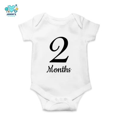 Baby Onesies Two Months Old Milestone - 2 Months
