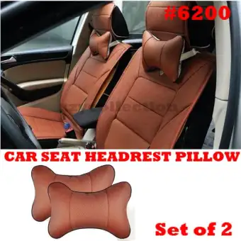 6200 Set of 2 Car headrest neck pillow 