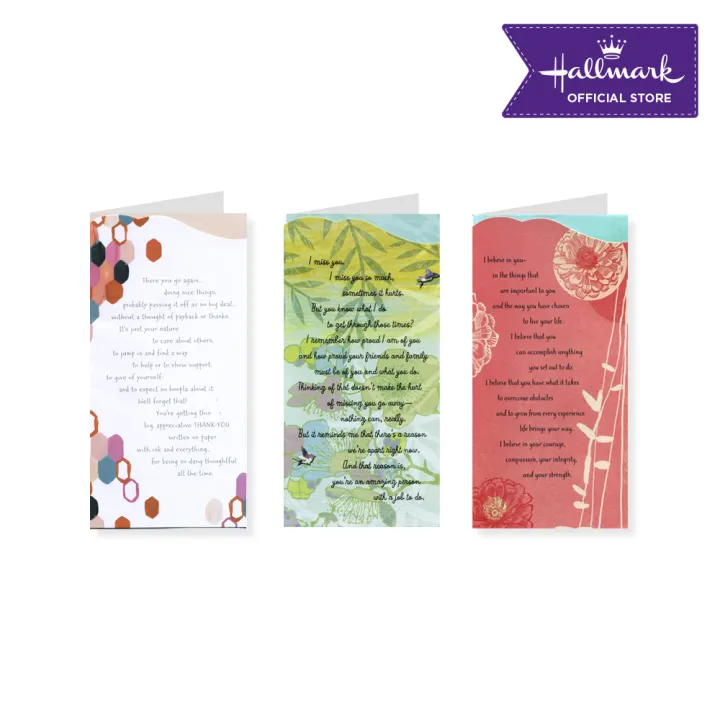 Hallmark Assorted Friendship Greeting Cards Between You And Me Set B 3 Pcs Cards And Envelopes Lazada Ph