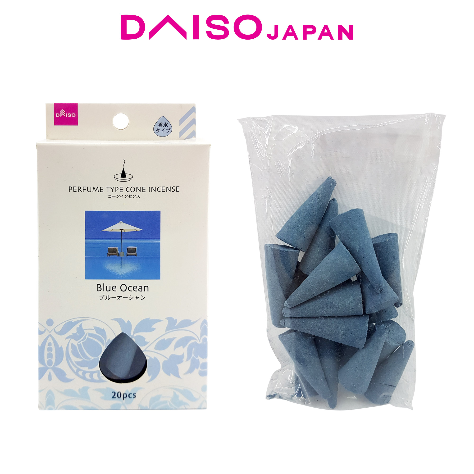 Daiso Blue Ocean Perfume Type Cone Incense Lazada PH