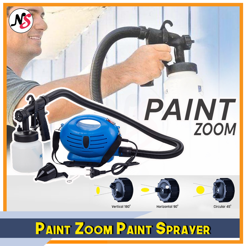 Paint Zoom Portable Paint Sprayer Zoom 800mL Tank, 3Way Dial Spray