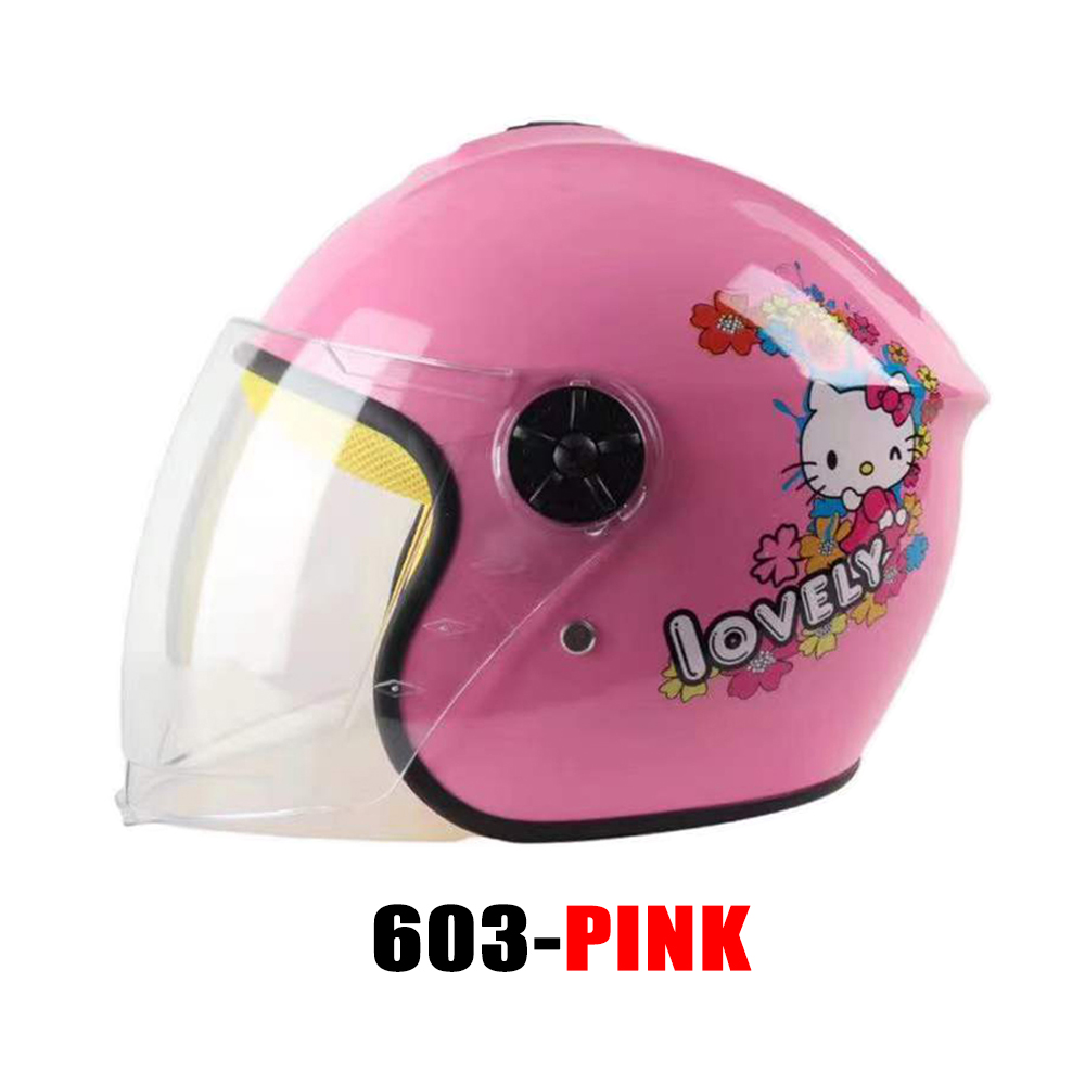 【DIK helmet】 Half Open Face Children Helmet Motorcycle Vehicle