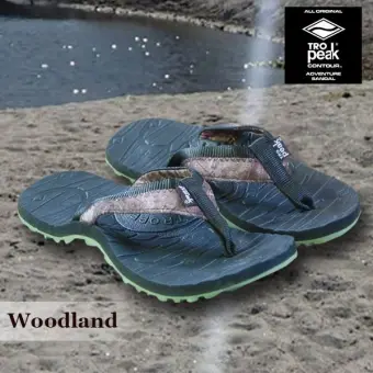 woodland flip flops