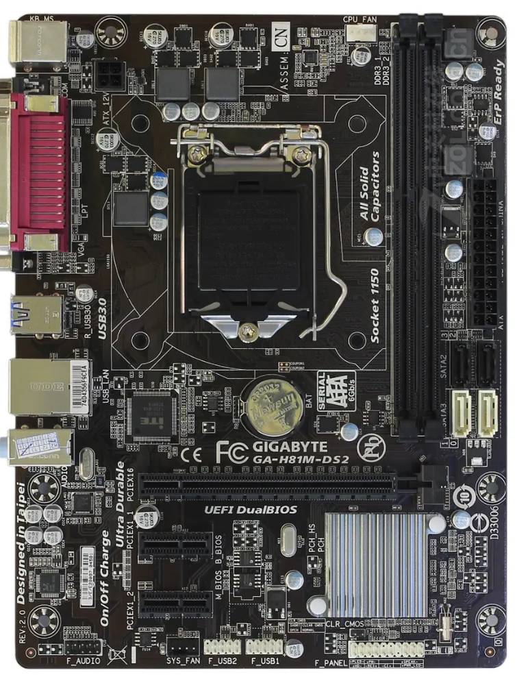 Intel GIGABYTE H81MDS2 desktop 4th generation motherboard H81 socket