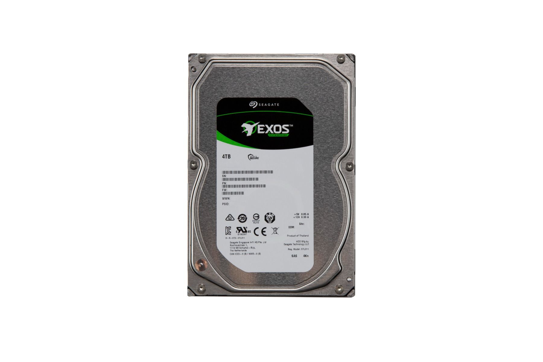 Seagate Exos 7E10 ST4000NM001B 4TB 7200 RPM 256MB Cache SAS 12Gb/s