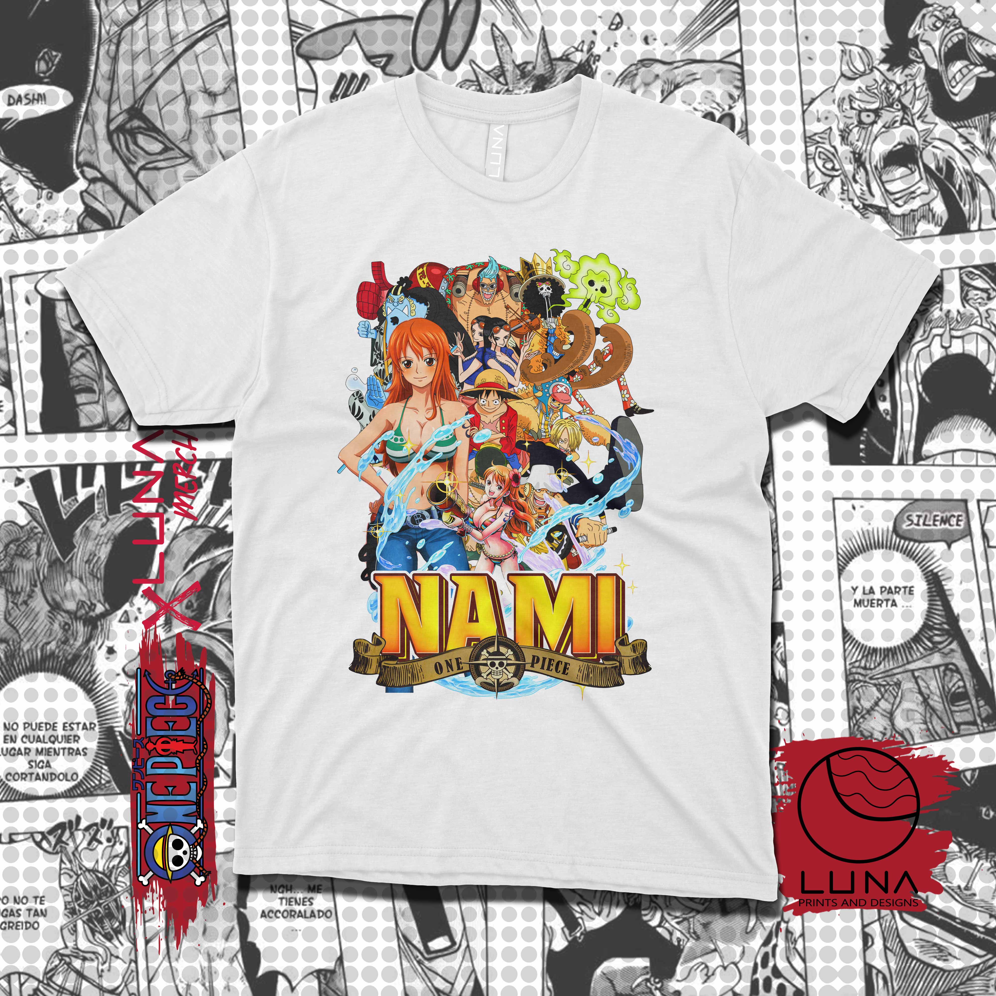 One Piece Nami Anime Shirt Collection The Luna Merch Lazada PH