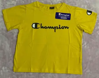 champion crop top yellow