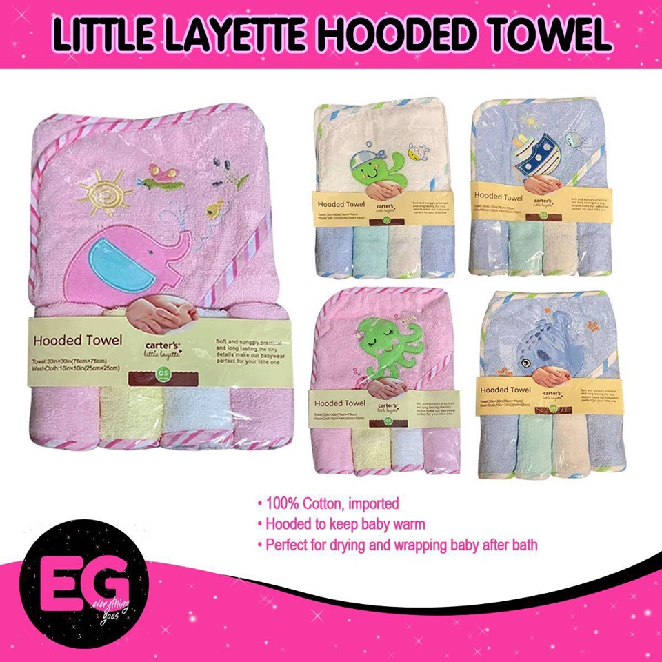 carters hooded towels