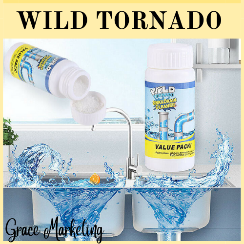 Wild Tornado Sink & Drain Cleaner Powerful Sink and Drain Cleaner for