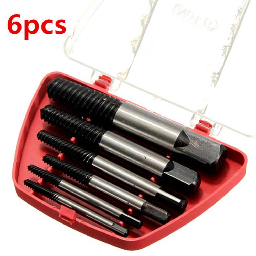 6 in 1 Broken Screw Extractor Set Broken Bolt Screw Extractor Remover