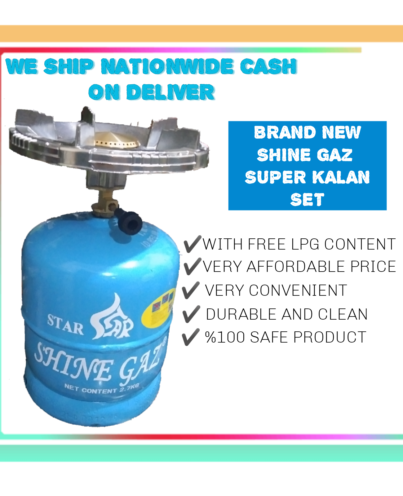SUPER KALAN SET SHINE BURNER SILVER WITH FREE LPG CONTENT (MAY LAMAN