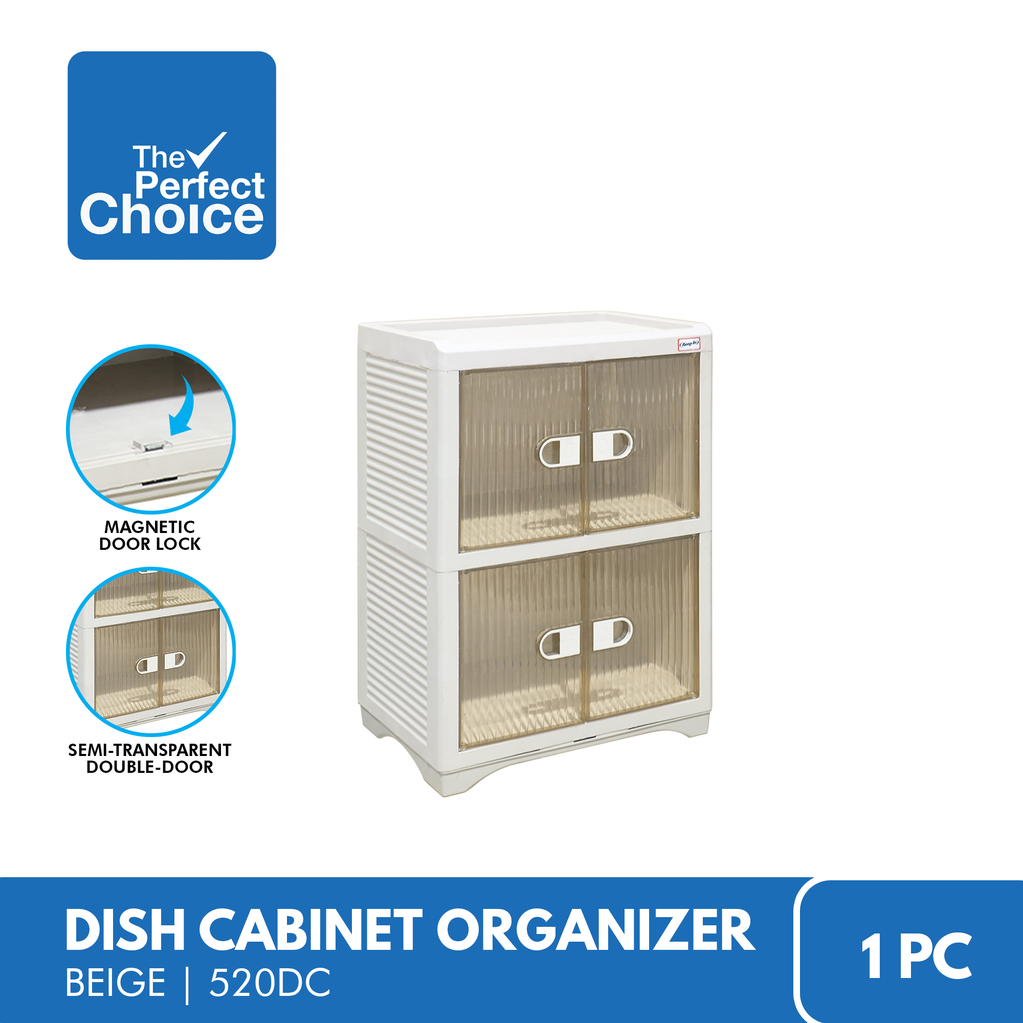 The Perfect Choice Dish Organizer 2Door Multi