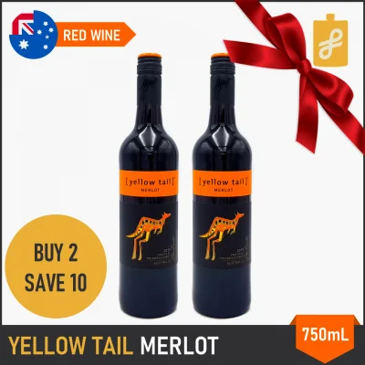 Yellow Tail Merlot Red Wine 750mL 2 Set Christmas Bundle