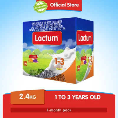 Lactum for 1-3 Years Old 2.4kg Plain Milk Supplement Powder