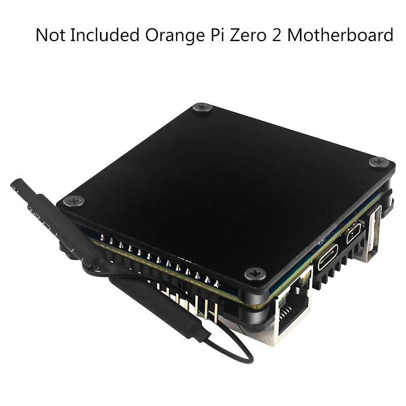 For Orange Pi Zero 2 Aluminum Case Development Board Protection Cooling Shell Metal Protective Passive Cooling Enclosure