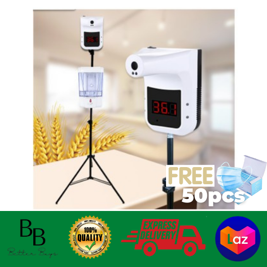 BB's Thermal Scanner Automatic Alcohol Dispenser with Aluminum Stand