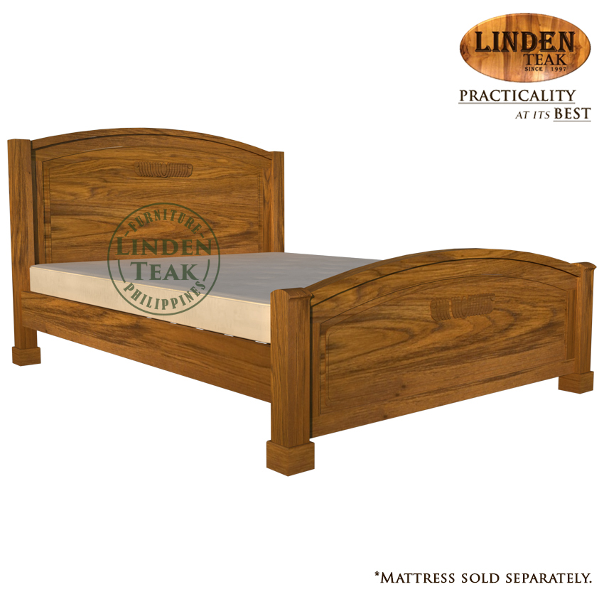 Handcrafted Solid Teak Wood 007 Bed, Rustic Wooden Queen Size Bed Frame Dimensions Philippines
