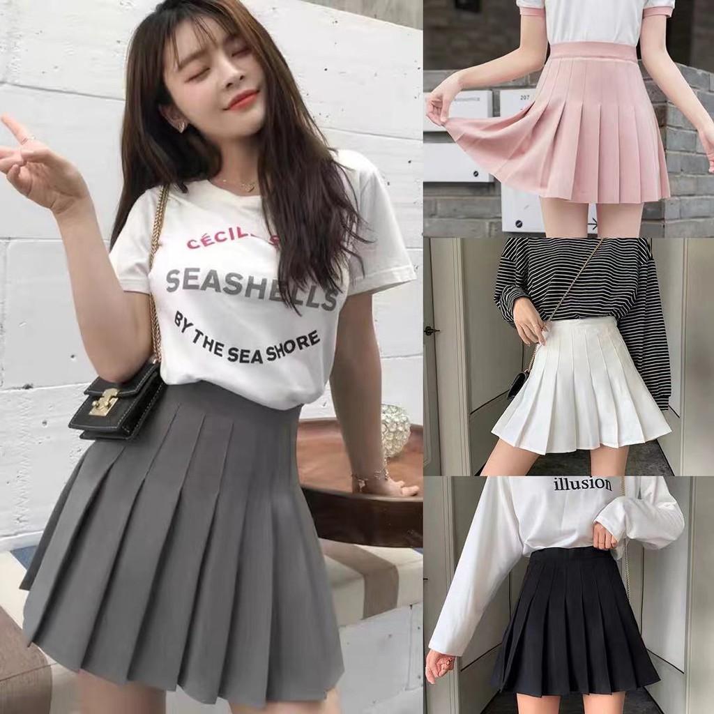 Ss Korean Jk Skirt Fashion A-Line Pleated Tennis Skirts Wsk004 | Lazada Ph