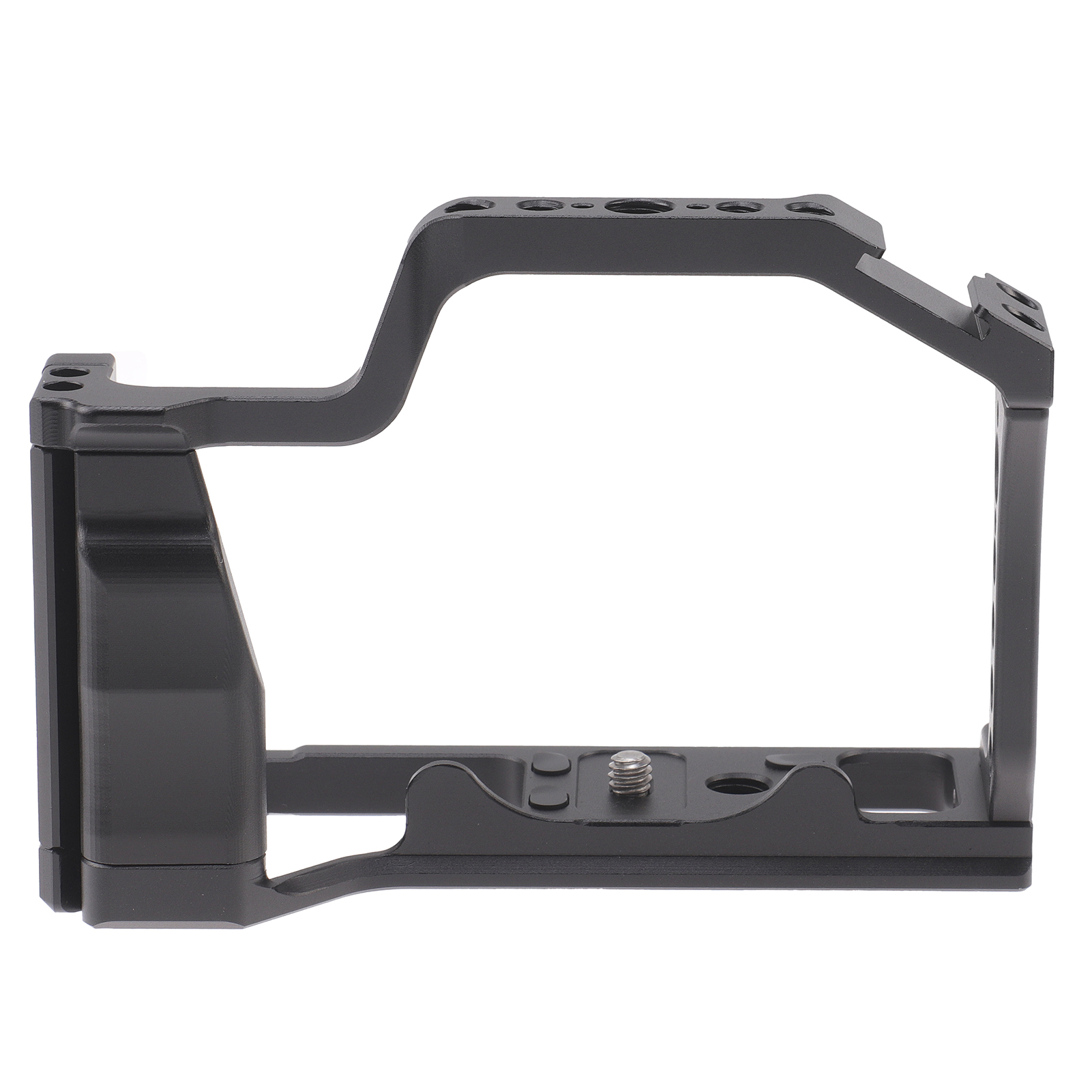 Camera cage aluminum alloy video cage replacement for canon m5 m50 m50ii mirrorless camera with cold shoe mount 1/4 inch & 3/8 inch screw holes