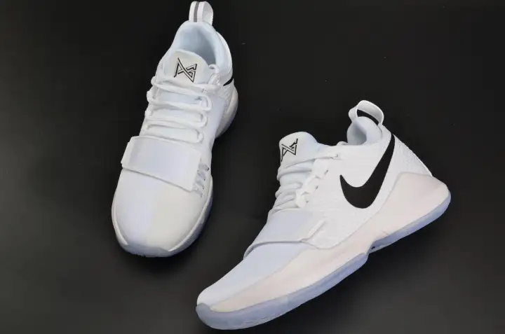 all white paul george shoes
