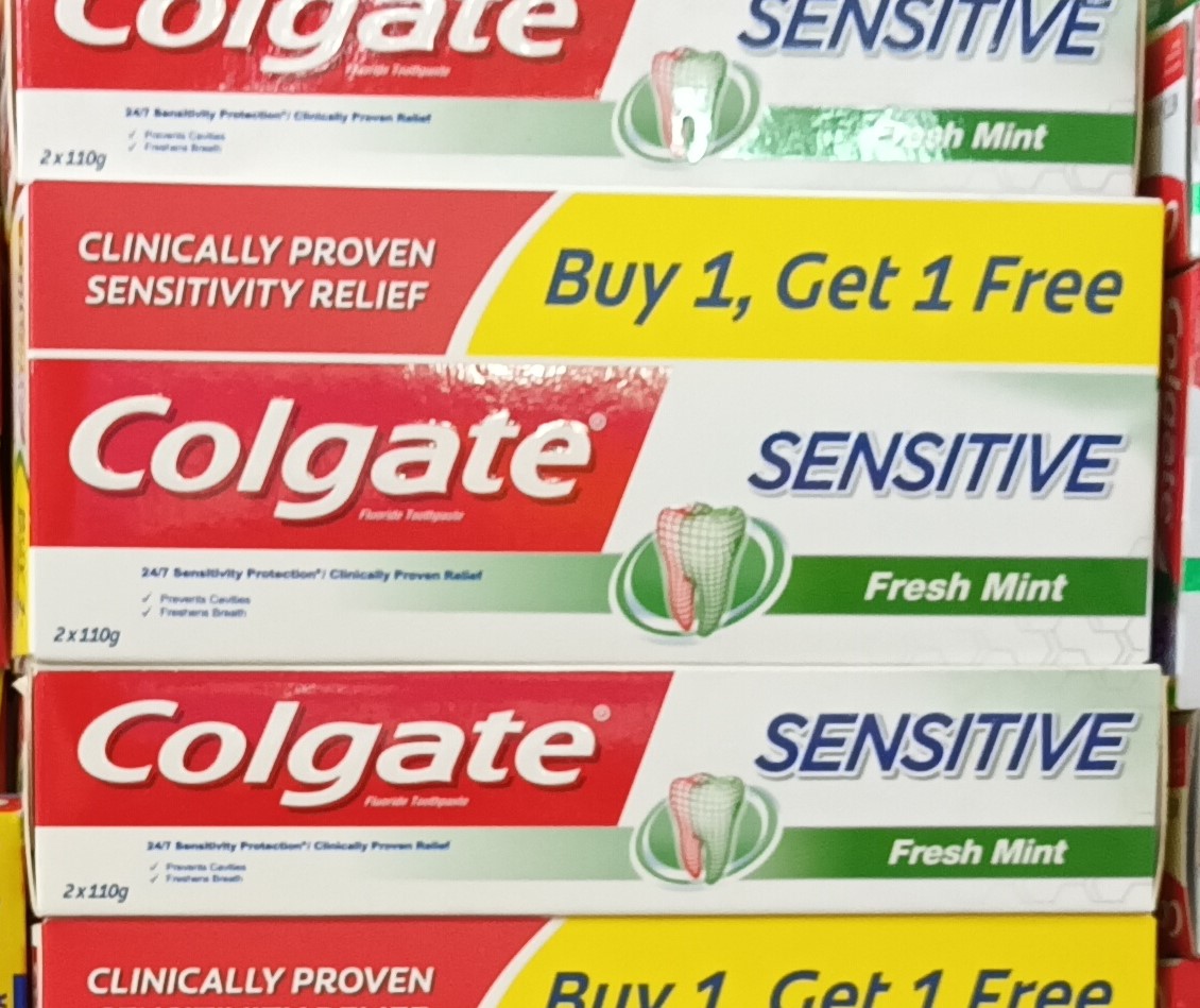 Colgate Toothpaste for Sensitive Teeth Clinically Proven 110 grams Buy 1 Get 1 FREE! Lazada PH