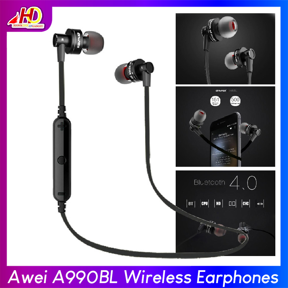 Awei A990BL Wireless Sports Earphones Headset Bluetooth Headphone | PH