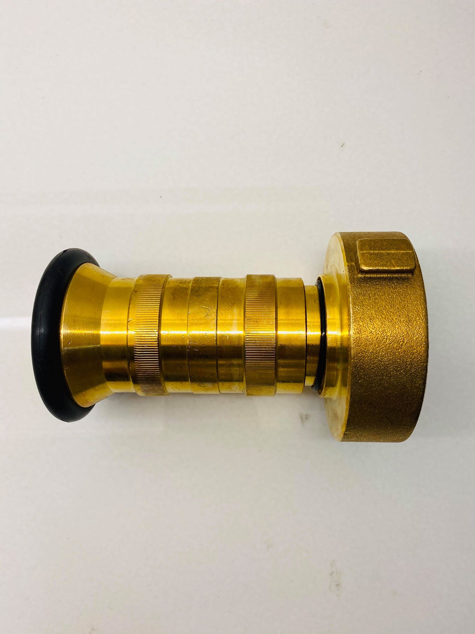 Brass Fog Nozzle 2 12 65mm Adjustable Fire Hose Cabinet Accessories