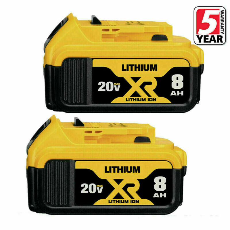 DCB200 20V 8Ah Replaceable Li ion Battery Compatible with Dewalt