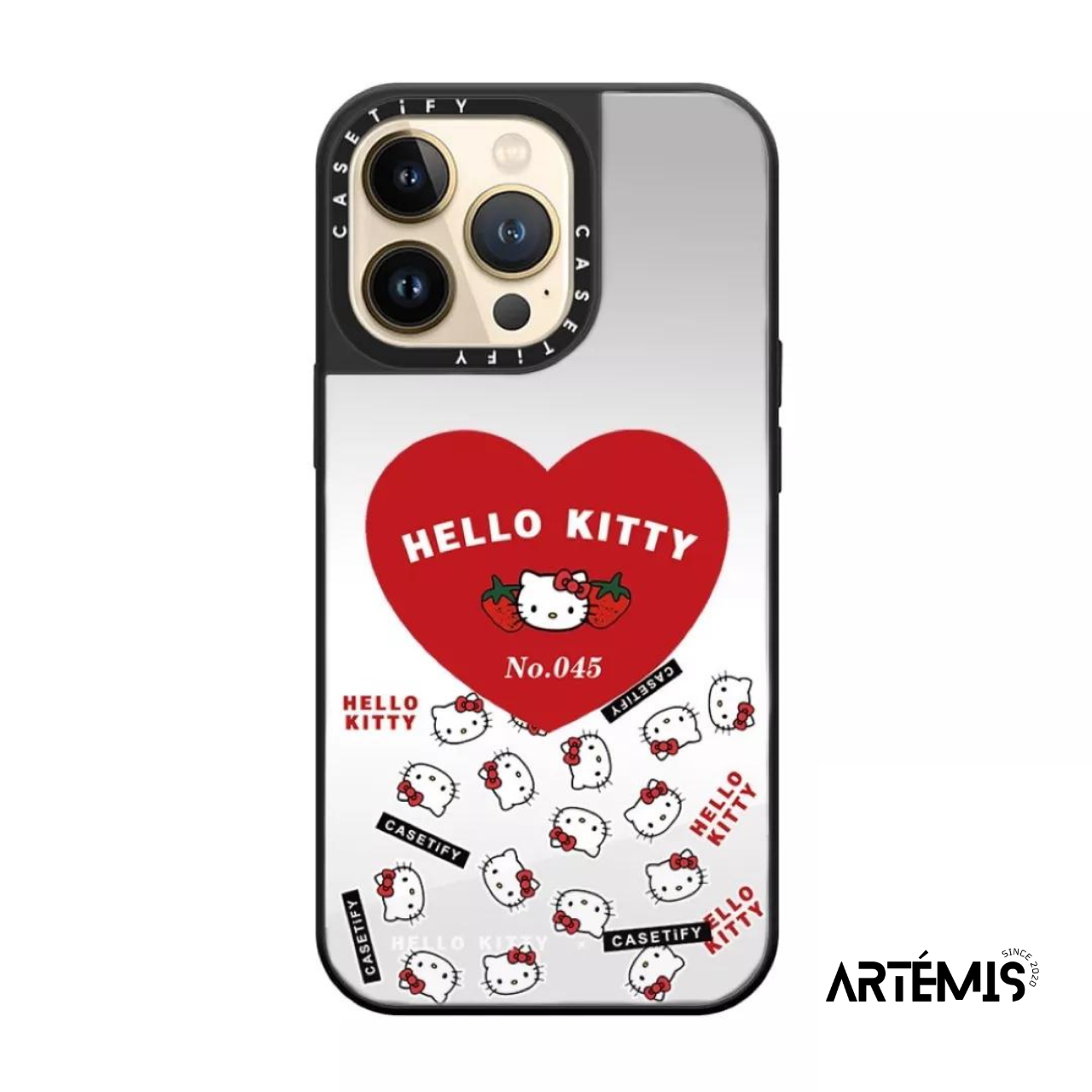 Artémis CASETiFY x Hello Kitty Strawberry Produce Sticker Case for 13