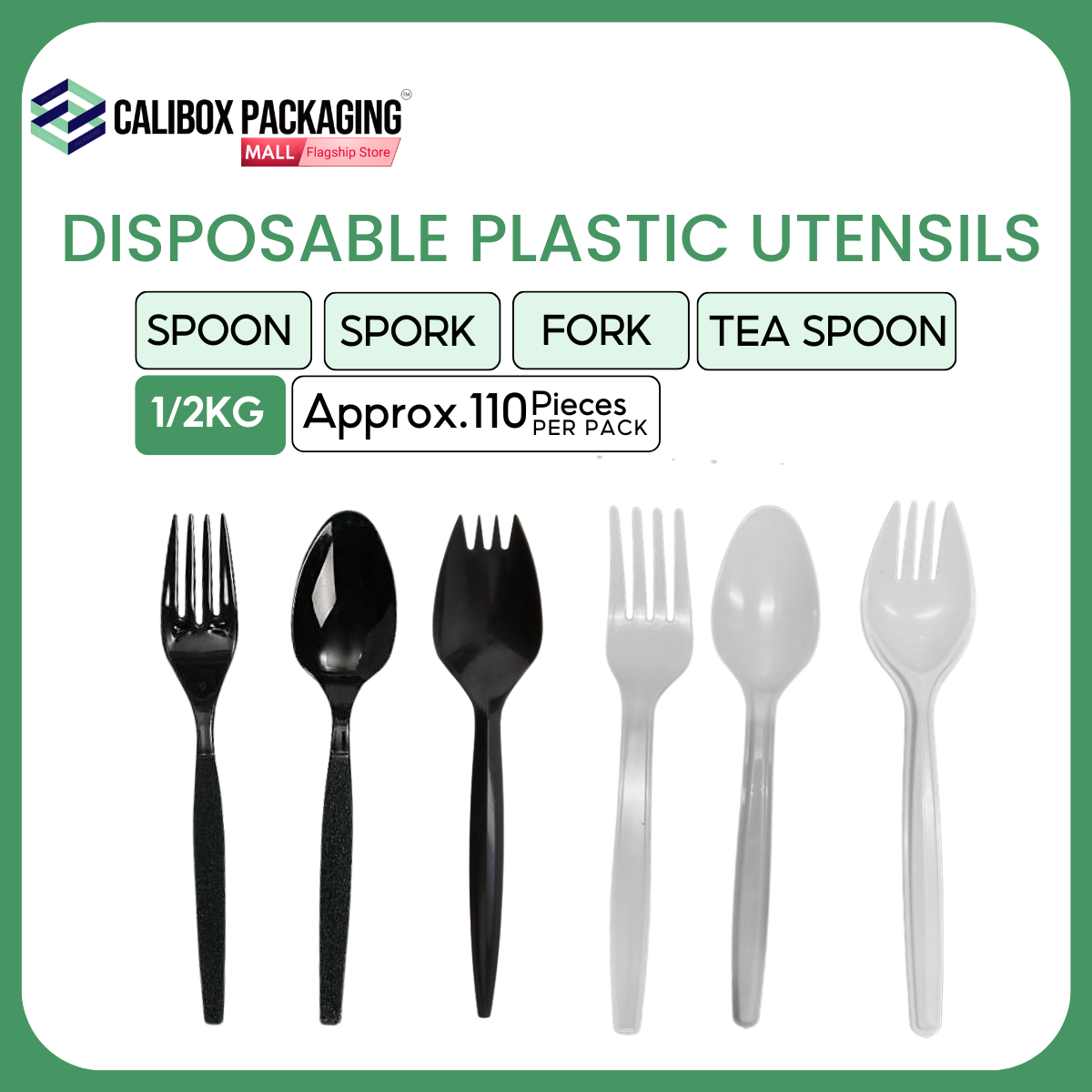 Visions Individually Wrapped Clear Heavy Cutlery Pack with Knife, Fork and  Spoon - 500/Case