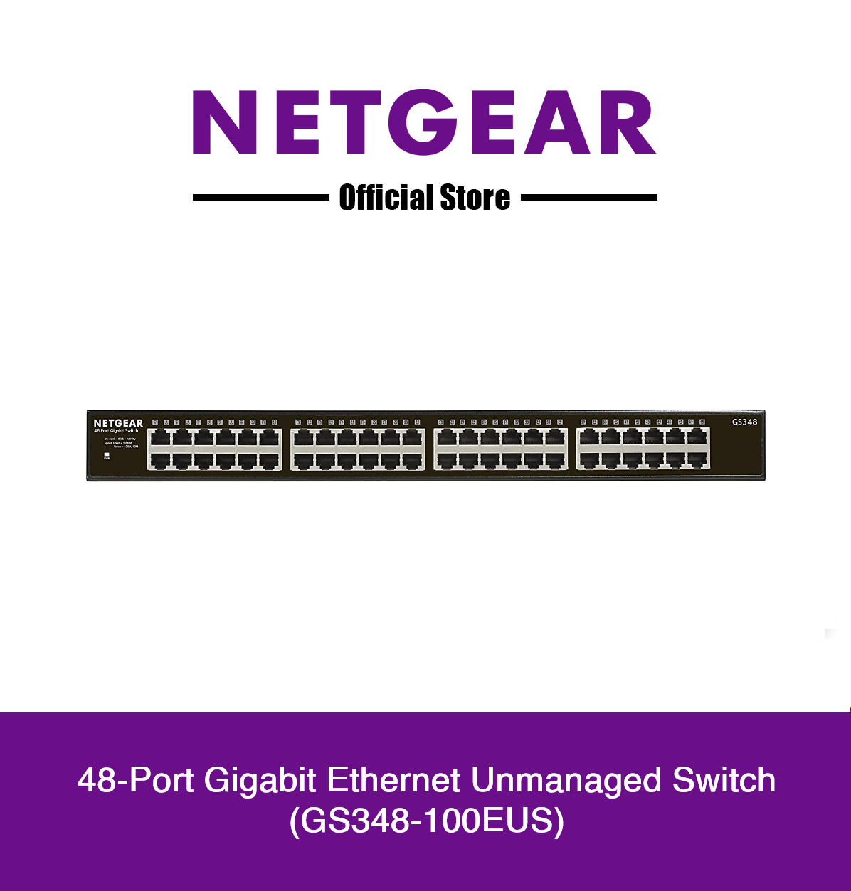 Netgear 48-Port GS348 Gigabit Unmanaged Switch