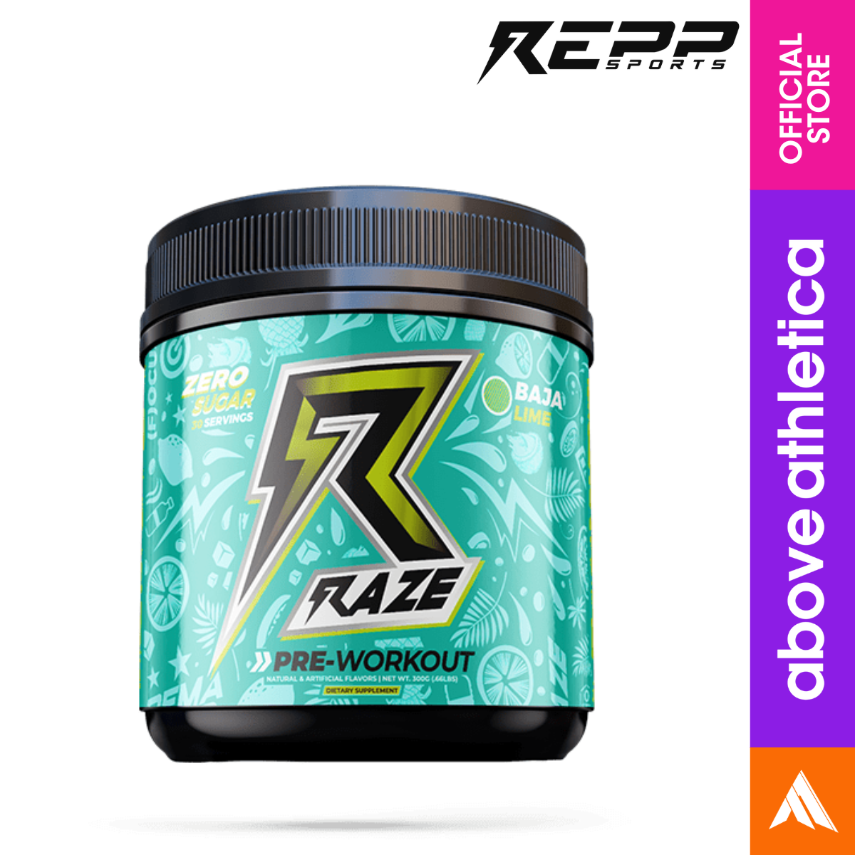 Repp Sports Raze Pre-Workout - Unleash Your Ultimate Performance Above  Athletica Powder Supplement Sour Rainbow Flavor Pre-Workout Citrafuze  Ingredient Performance Enhancer - Lazada