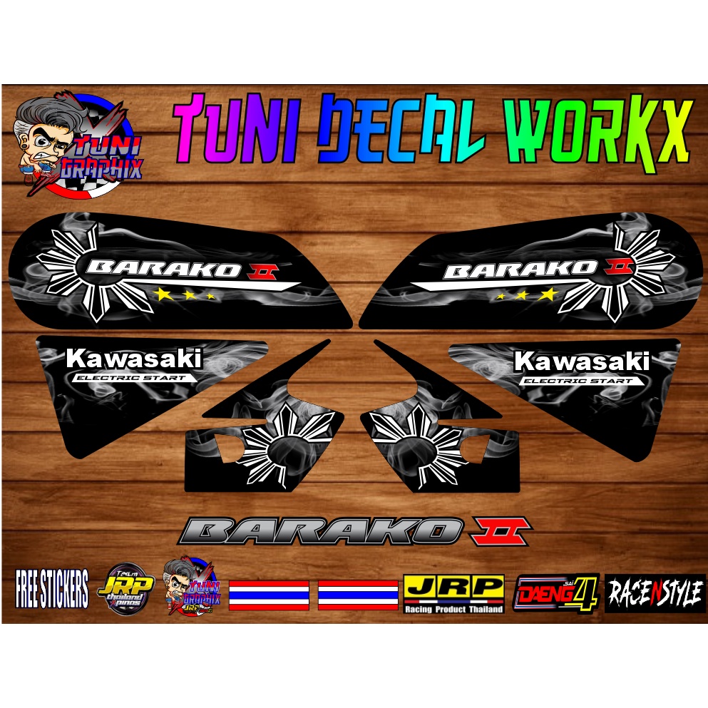 Barako Kawasaki 175 stock decal Lazada PH